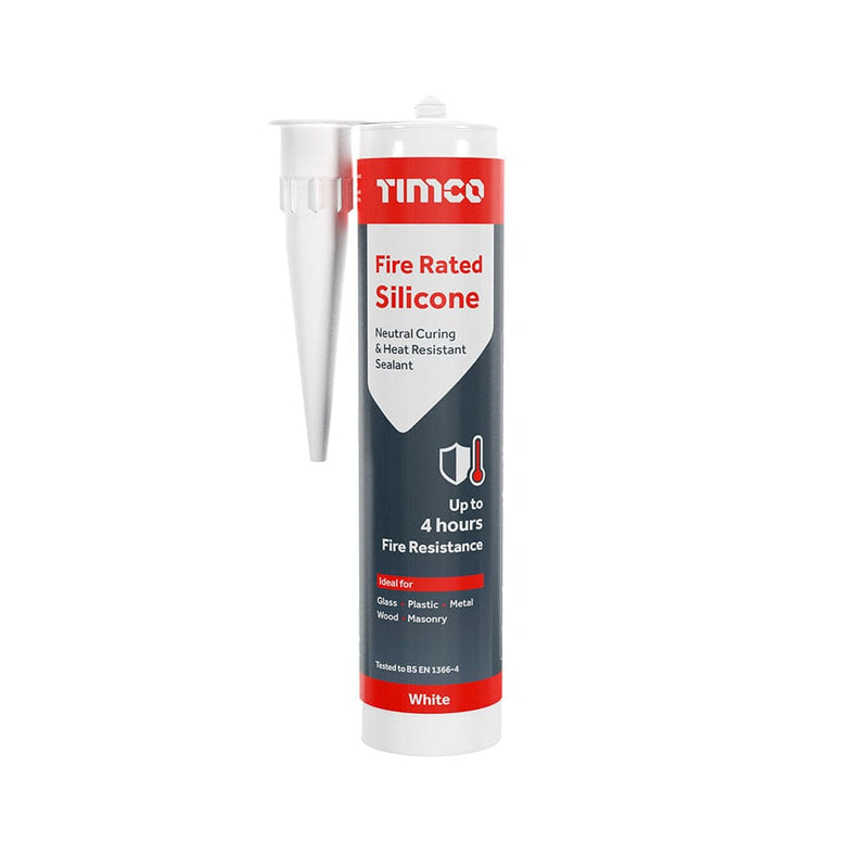TIMCO Adhesives & Building Chemicals Fire Rated Silicone Wht - Pack Qty - 1 EA