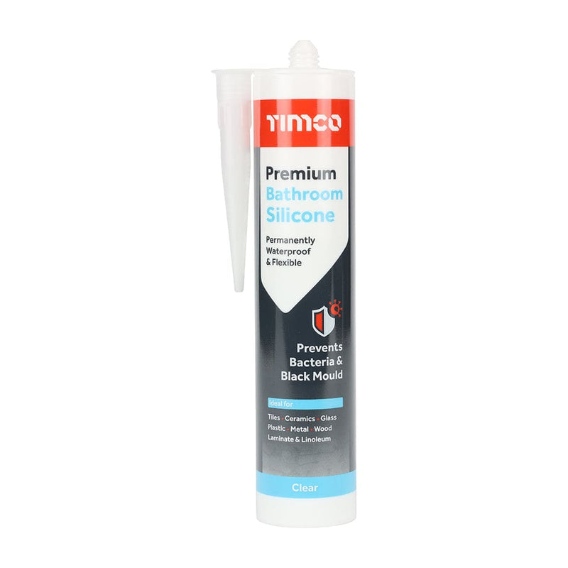 TIMCO Adhesives & Building Chemicals Prem Bathroom Silicone Clr - Pack Qty - 1 EA