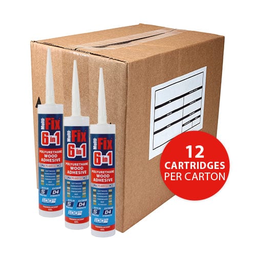TIMCO Adhesives & Building Chemicals TIMCO 6 in 1 PU Wood Adhesive 5 Minutes Translucent Gel - 310ml