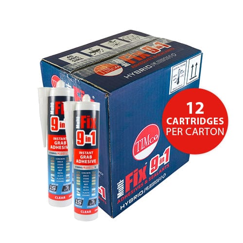 TIMCO Adhesives & Building Chemicals TIMCO 9 in 1 Instant Grab Adhesive Clear - 290ml