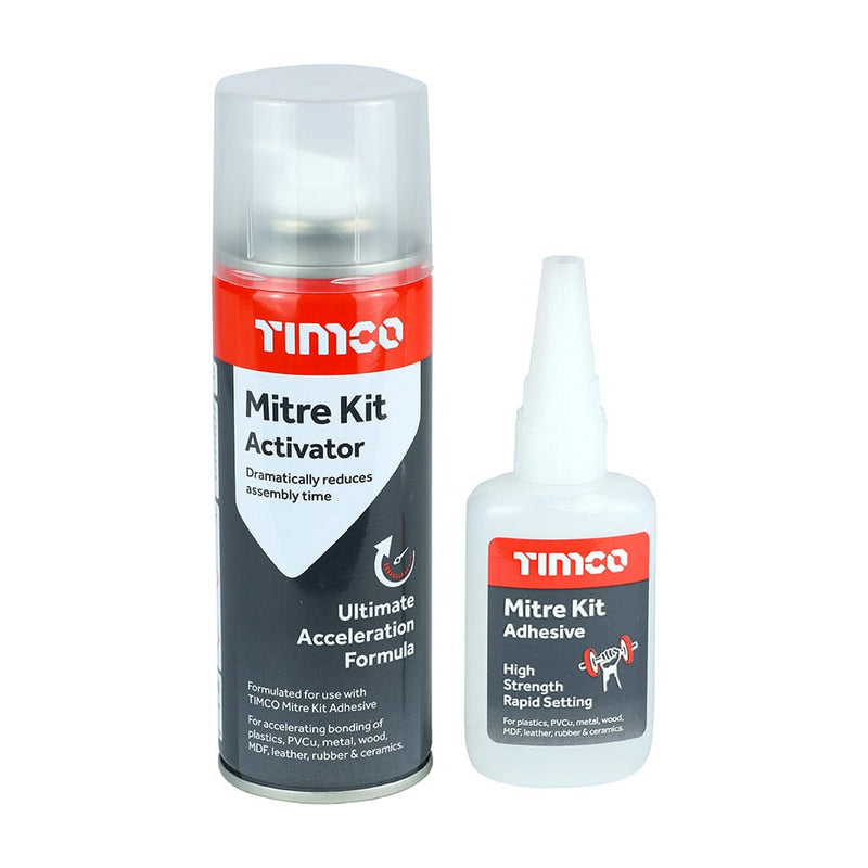 TIMCO Adhesives & Building Chemicals TIMCO Instant Bond Mitre Kit - 200ml / 50g