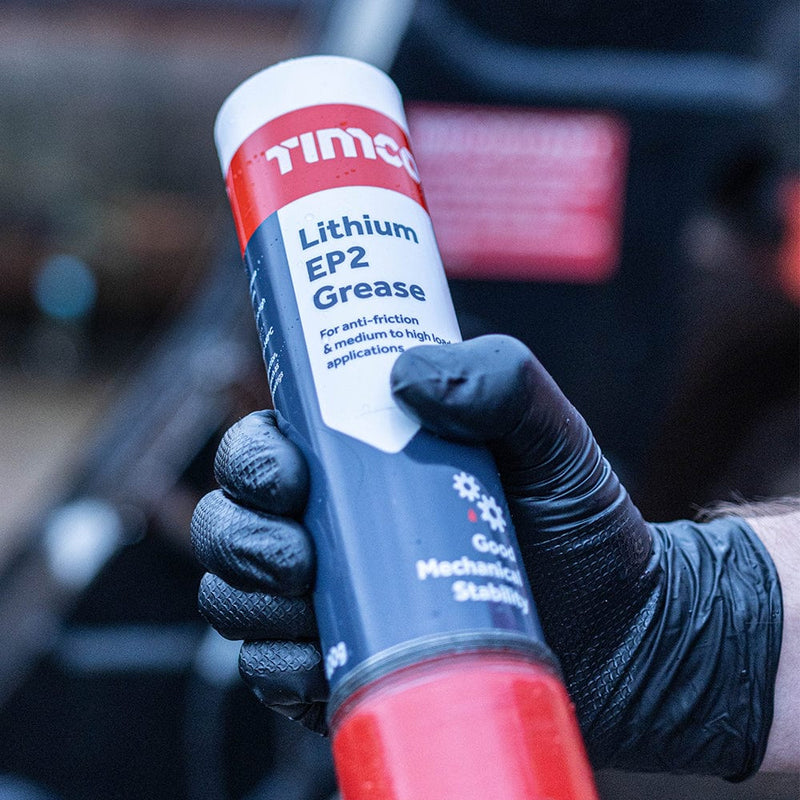 TIMCO Adhesives & Building Chemicals TIMCO Lithium EP2 Grease, High Temperature EP2 Multi-purpose Hydraulic Grease Cartridge - 400g