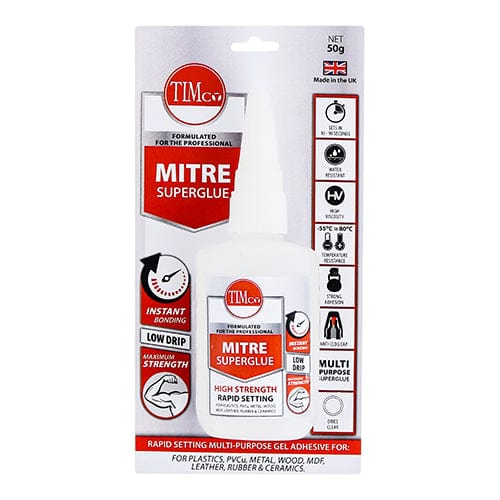 TIMCO Adhesives & Building Chemicals TIMCO Mitre Superglue - 50g