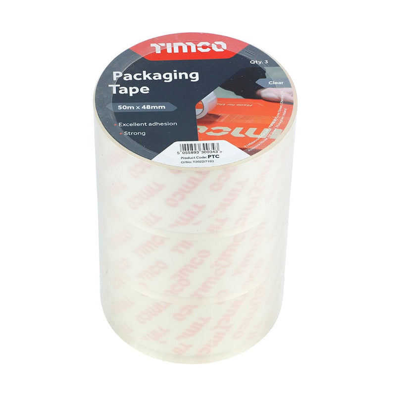 TIMCO Adhesives & Building Chemicals TIMCO Packaging Tape Clear - 50m x 48mm