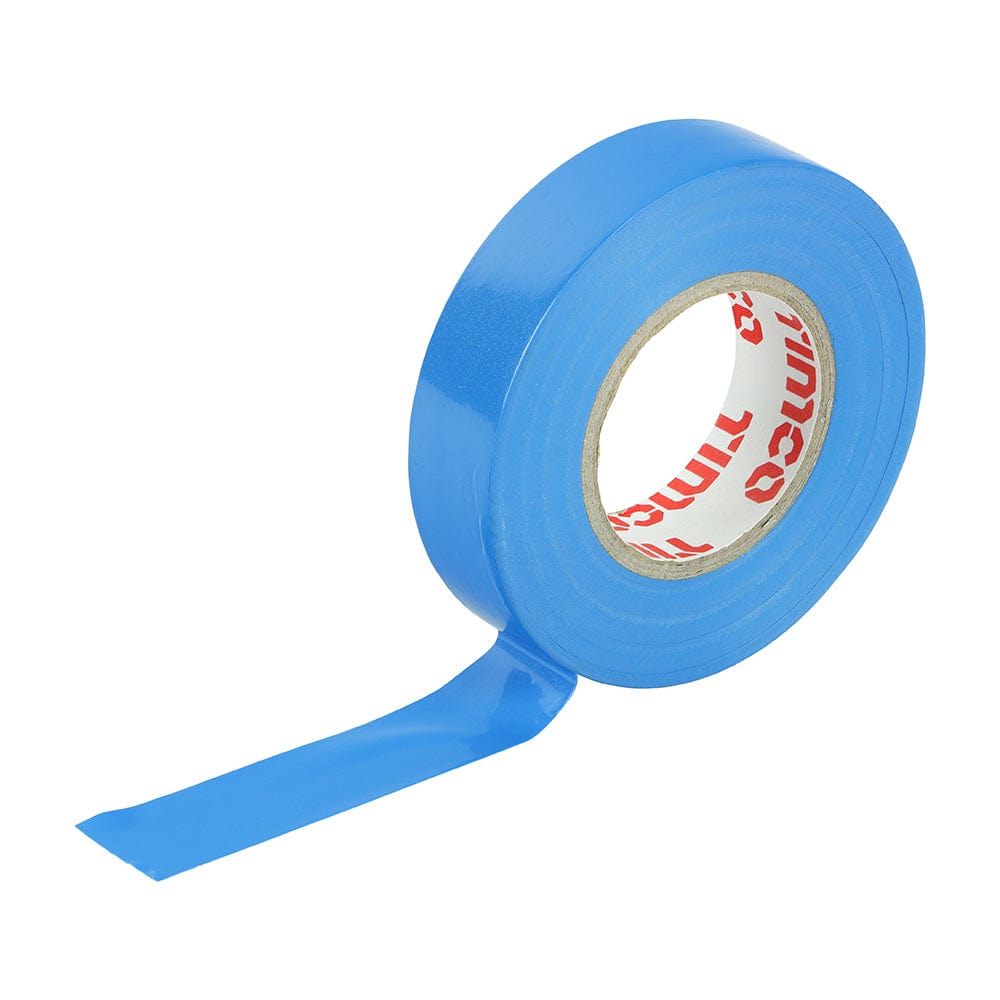 Timco Pvc Insulation Tape Blue - 25M X 18Mm - Pack Qty - 10 Pcs
