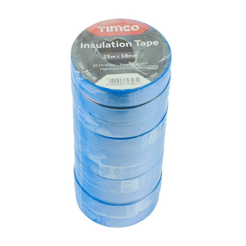TIMCO Adhesives & Building Chemicals TIMCO PVC Insulation Tape Blue - 25m x 18mm