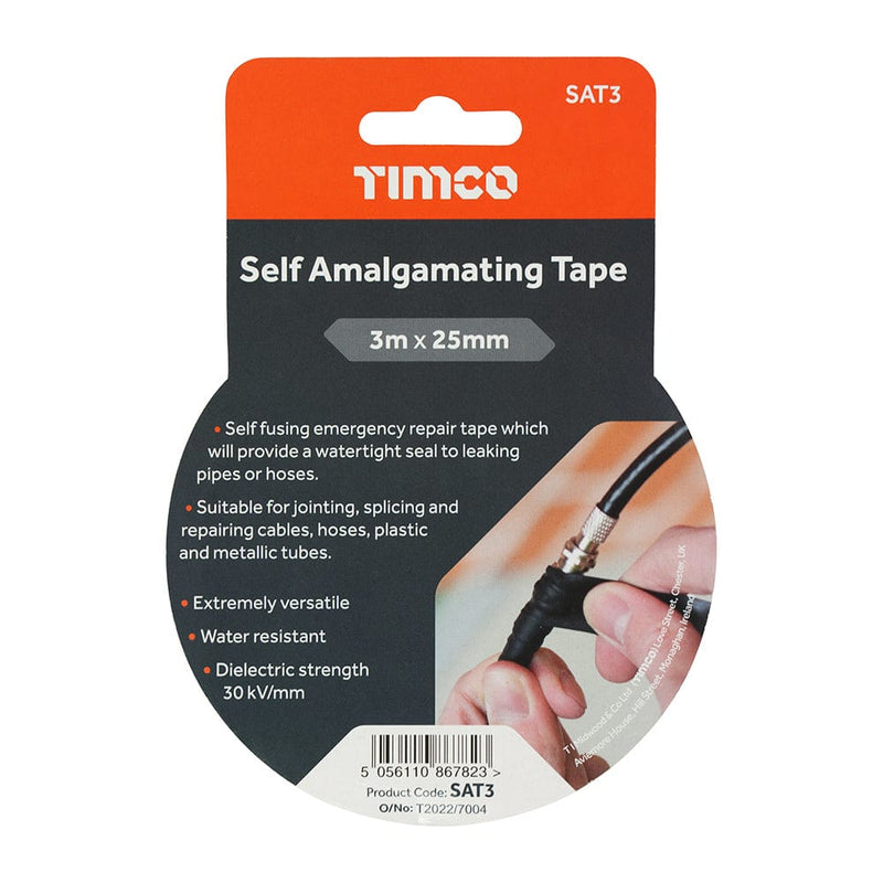 TIMCO Adhesives & Building Chemicals TIMCO Self Amalgamating Tape - 3m x 25mm