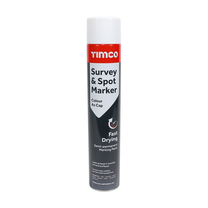TIMCO Adhesives & Building Chemicals TIMCO Survey & Spot Marker White - 750ml