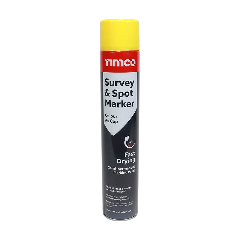 TIMCO Adhesives & Building Chemicals TIMCO Survey & Spot Marker Yellow - 750ml