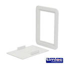 TIMCO Building Hardware & Site Protection 115 x 165 Timloc Access Panel Plastic Clip Fit White