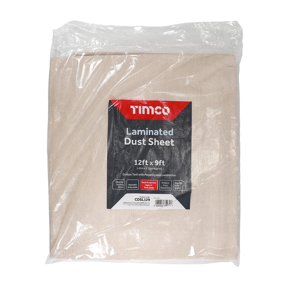 Timco | Laminated Dust Sheet 12ft x 9ft