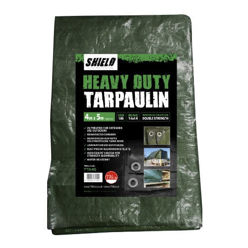 TIMCO Building Hardware & Site Protection 2 x 3m TIMCO Heavy Duty Tarpaulin Green