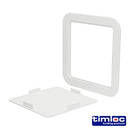 TIMCO Building Hardware & Site Protection 205 x 205 Timloc Access Panel Plastic Clip Fit White