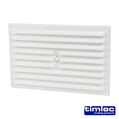 TIMCO Building Hardware & Site Protection 242 x 165 Timloc Hit and Miss Grille Vent White