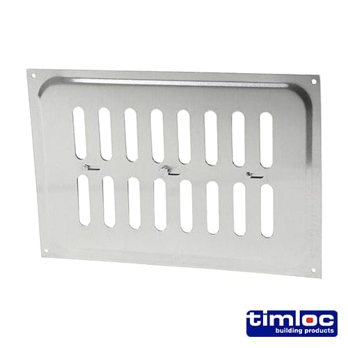 TIMCO Building Hardware & Site Protection 242 x 165 Timloc Hit and Miss Louvre Vent Aluminium