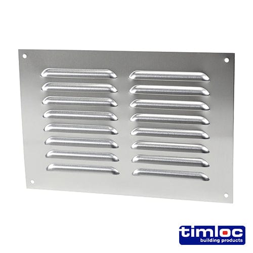 TIMCO Building Hardware & Site Protection 242 x 165 Timloc Louvre Grille Vent Aluminium