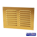 TIMCO Building Hardware & Site Protection 242 x 165 Timloc Louvre Grille Vent Brass Anodised