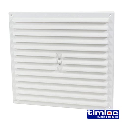 TIMCO Building Hardware & Site Protection 242 x 242 Timloc Hit and Miss Grille Vent White