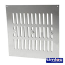 TIMCO Building Hardware & Site Protection 242 x 242 Timloc Hit and Miss Louvre Vent Aluminium