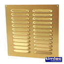 TIMCO Building Hardware & Site Protection 242 x 242 Timloc Louvre Grille Vent Brass Anodised