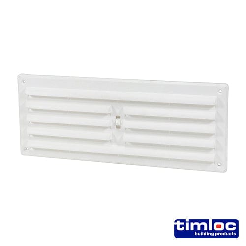 TIMCO Building Hardware & Site Protection 242 x 89 Timloc Hit and Miss Grille Vent White