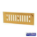 TIMCO Building Hardware & Site Protection 242 x 89 Timloc Hit and Miss Louvre Vent Brass Anodised