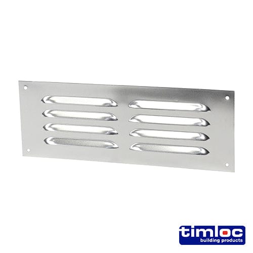 TIMCO Building Hardware & Site Protection 242 x 89 Timloc Louvre Grille Vent Aluminium