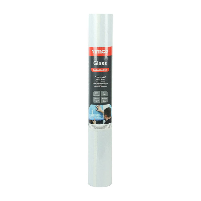 TIMCO Building Hardware & Site Protection 50m x 0.6m TIMCO Protective Film For Glass