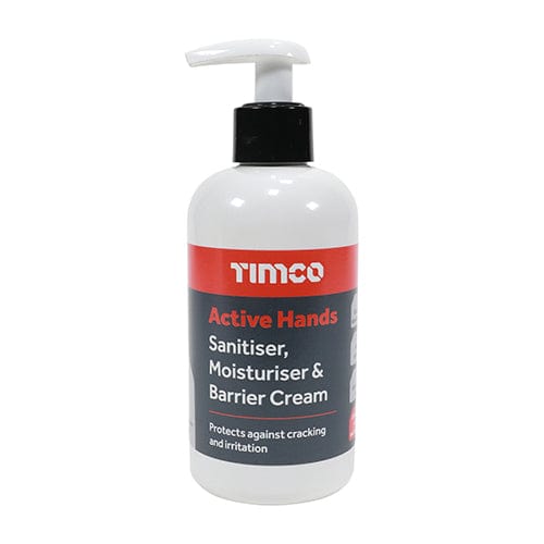 Timco Active Hands Barrier Cream Sanitiser Moisturising And Antibacterial Skin Shield Protection - 200Ml - Pack Qty - 1 Ea