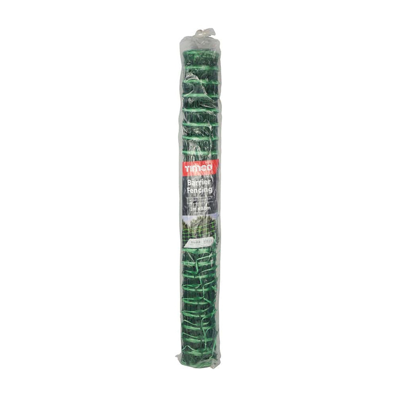 TIMCO Building Hardware & Site Protection TIMCO Barrier Fencing Green - 1m x 50m