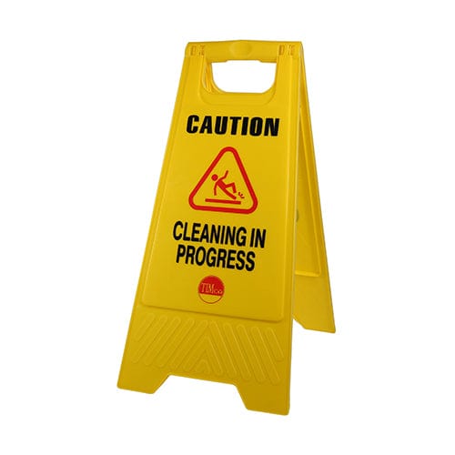 TIMCO Building Hardware & Site Protection TIMCO Caution Cleaning in Progress A-Frame Safety Sign  - 610 x 300 x 30