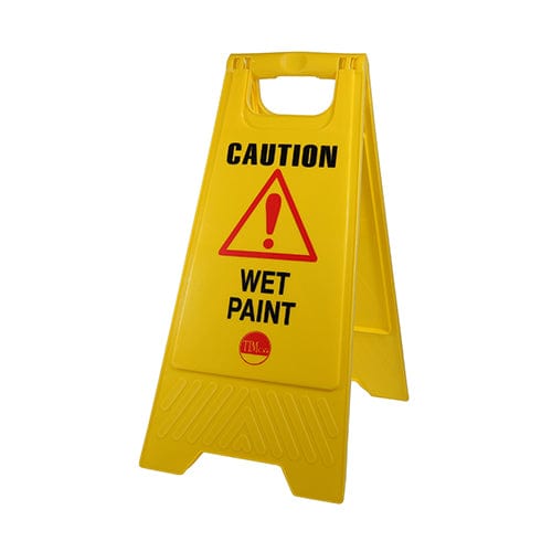 TIMCO Building Hardware & Site Protection TIMCO Caution Wet Paint A-Frame Safety Sign  - 610 x 300 x 30