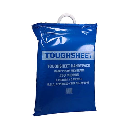 Timco Damp Proof Membrane Handy Pack Blue - 4M X 5M / 250 Microns - Pack Qty - 1 Ea