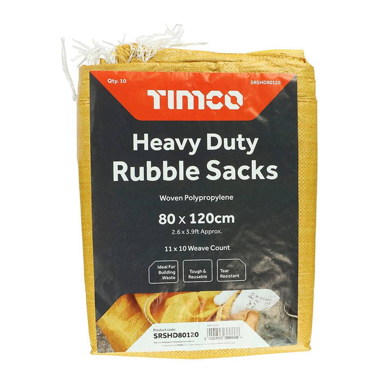 TIMCO Building Hardware & Site Protection TIMCO Heavy Duty Rubble Sacks