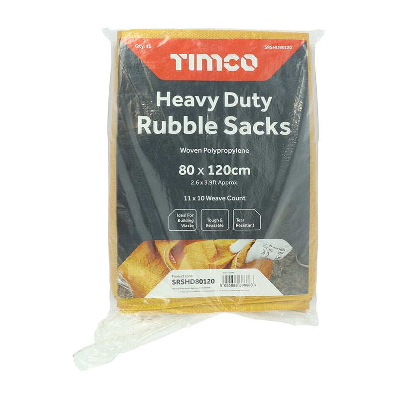 TIMCO Building Hardware & Site Protection TIMCO Heavy Duty Rubble Sacks