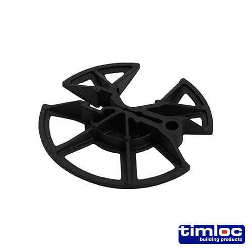 TIMCO Building Hardware & Site Protection TIMCO Insulation Retaining Discs Black - 65mm Dia
