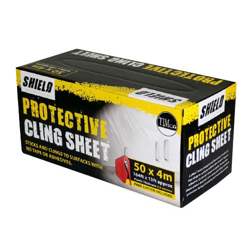 Timco Protective Cling Dust Sheets - 50M X 4M - Pack Qty - 1 Ea