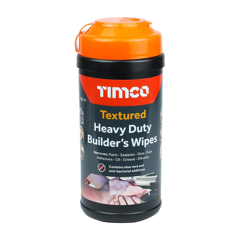 TIMCO Building Hardware & Site Protection TIMCO Textured Heavy Duty Builders Wipes - 75 Wipes