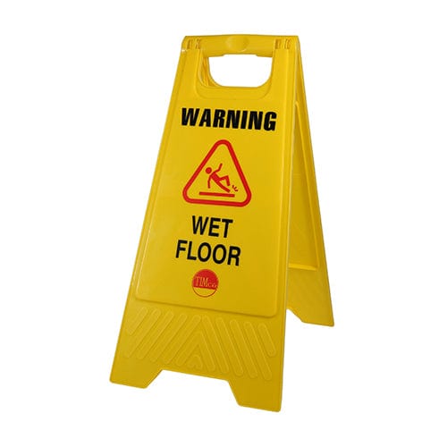 TIMCO Building Hardware & Site Protection TIMCO Warning Wet Floor A-Frame Safety Sign  - 610 x 300 x 30