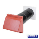 TIMCO Building Hardware & Site Protection Timloc AeroCore Through-Wall Ventilation Set with Cowl and Baffle Terracotta - 127 x 350mm (dia x length)
