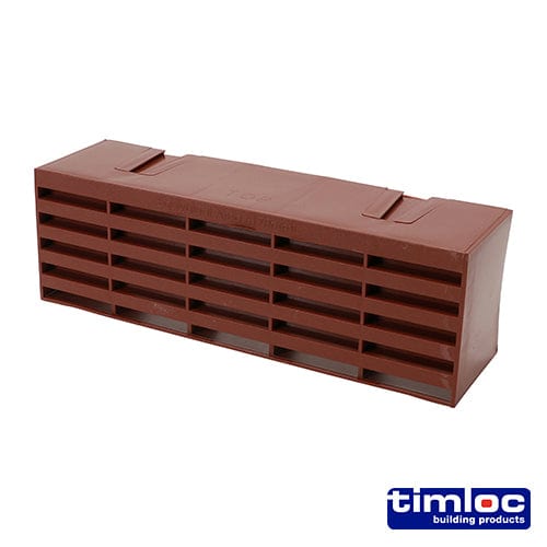 TIMCO Building Hardware & Site Protection Timloc Airbrick Plastic  Brown - 215 x 69 x 60mm