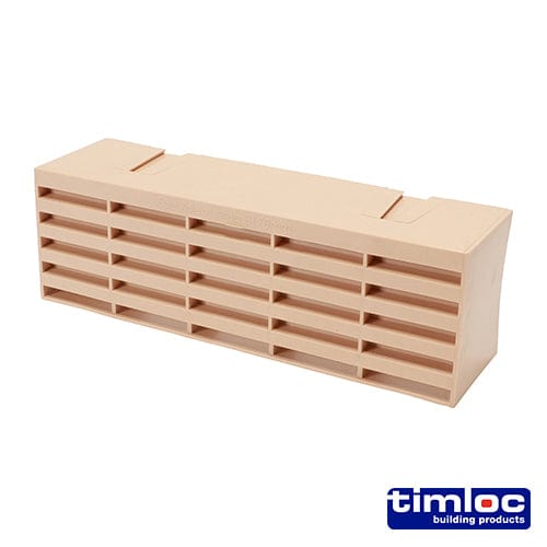 TIMCO Building Hardware & Site Protection Timloc Airbrick Plastic Buff - 215 x 69 x 60mm