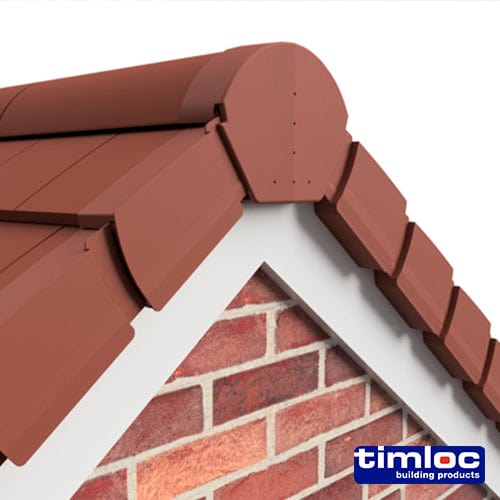 TIMCO Building Hardware & Site Protection Timloc Ambi-Verge Eaves Starter Terracotta - 155 x 105mm