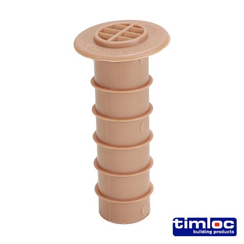 TIMCO Building Hardware & Site Protection Timloc Cavity Wall Drill Vent Buff - 80 (drill hole 25mm)