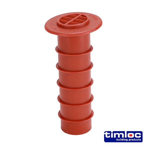 TIMCO Building Hardware & Site Protection Timloc Cavity Wall Drill Vent Terracotta - 80 (drill hole 25mm)