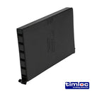 TIMCO Building Hardware & Site Protection Timloc Cavity Wall Weep Vent Black - 65 x 10 x 100mm