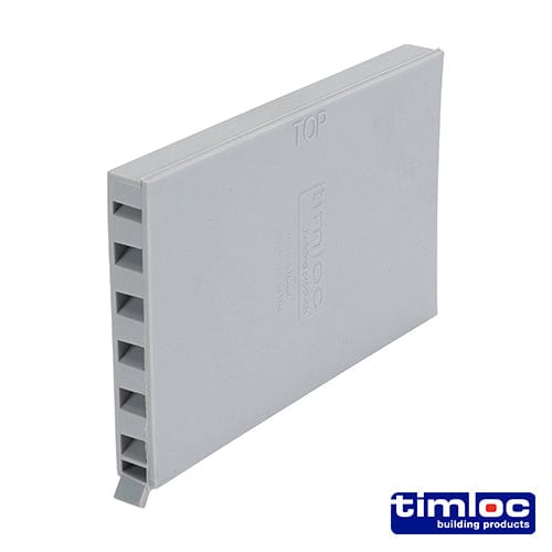 TIMCO Building Hardware & Site Protection Timloc Cavity Wall Weep Vent Grey - 65 x 10 x 100mm