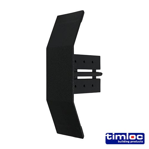 TIMCO Building Hardware & Site Protection Timloc Dry Verge Eaves Starter Black - 155 x 105mm