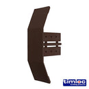 TIMCO Building Hardware & Site Protection Timloc Dry Verge Eaves Starter Brown - 155 x 105mm