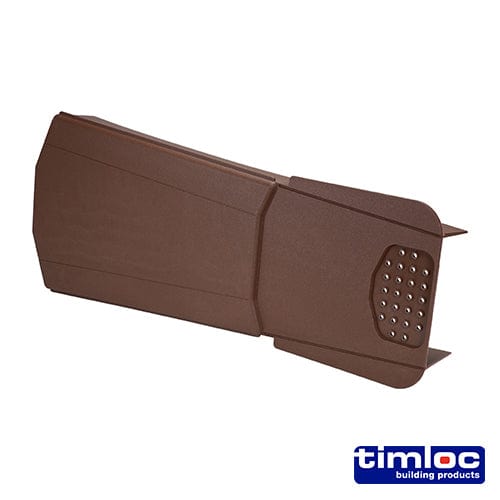 TIMCO Building Hardware & Site Protection Timloc Dry Verge Unit Brown - 405 x 95/160mm